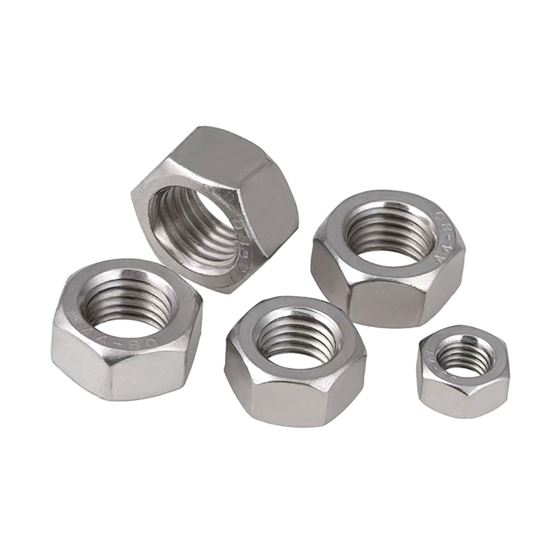 DIN934 M1 SS304 Vanlige sekskantmuttere