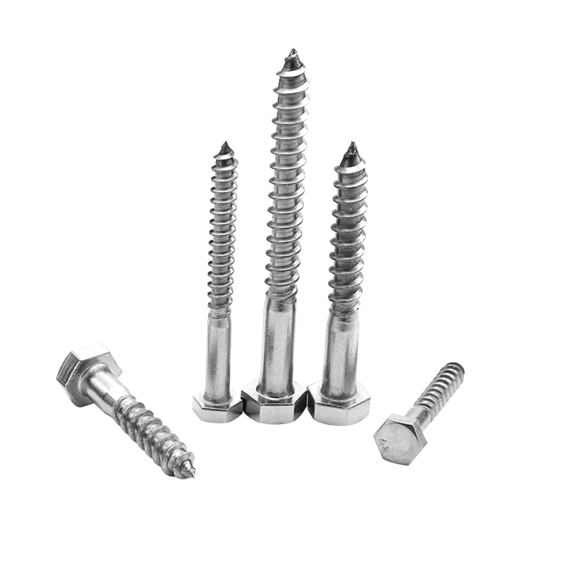 ST5*25 SS316 sekskantede treskruer for trebearbeiding