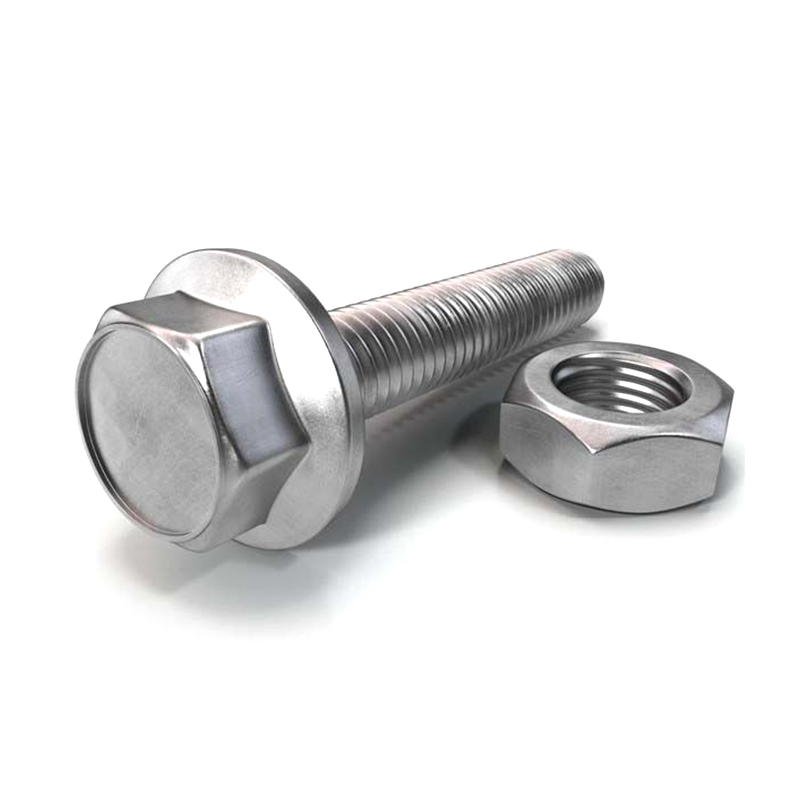 Rustfritt stål 304 DIN 6921 sekskantflensbolt