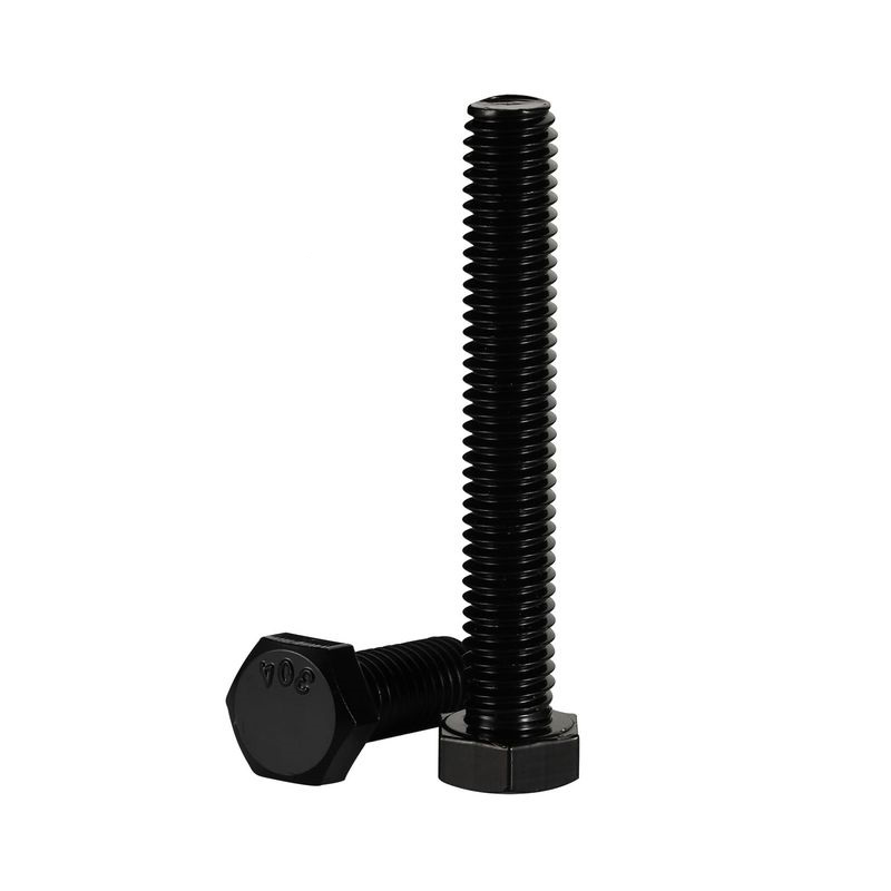 SS304 A2-70 svart oksid helgjenget sekskantbolt DIN 933